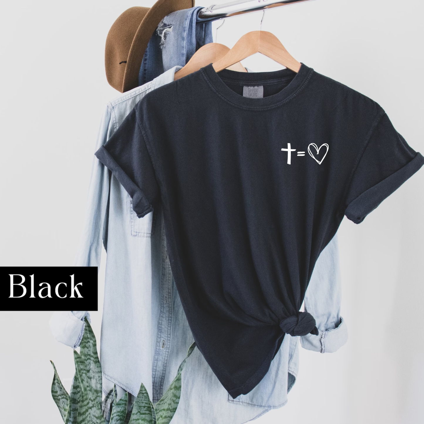 Jesus Has My Back Comfort Colors Heavyweight T-Shirt