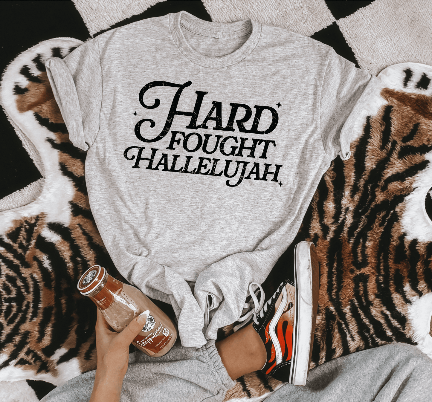 Hard Felt Hallelujah Graphic Tee: Sand