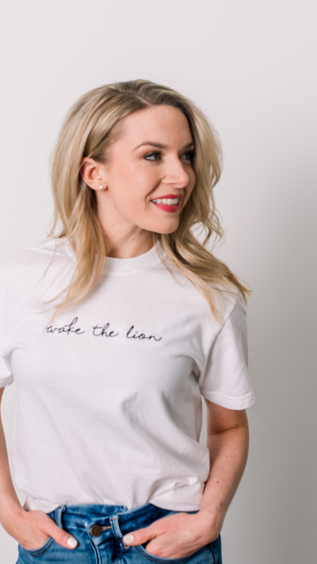 Wake The Lion Embroidered T-Shirt