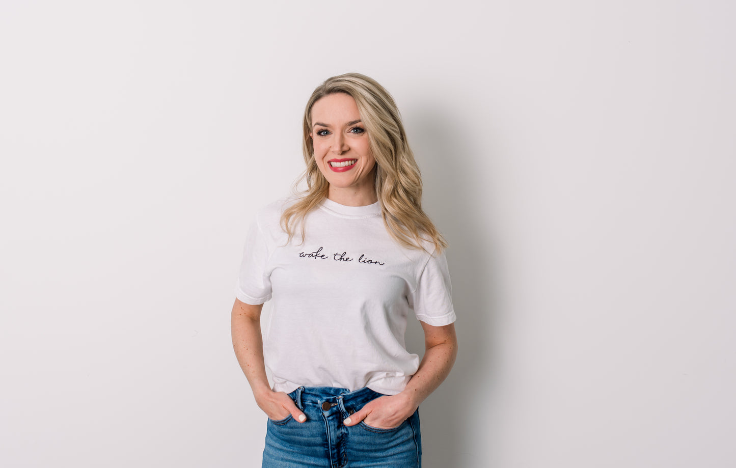 Wake The Lion Embroidered T-Shirt