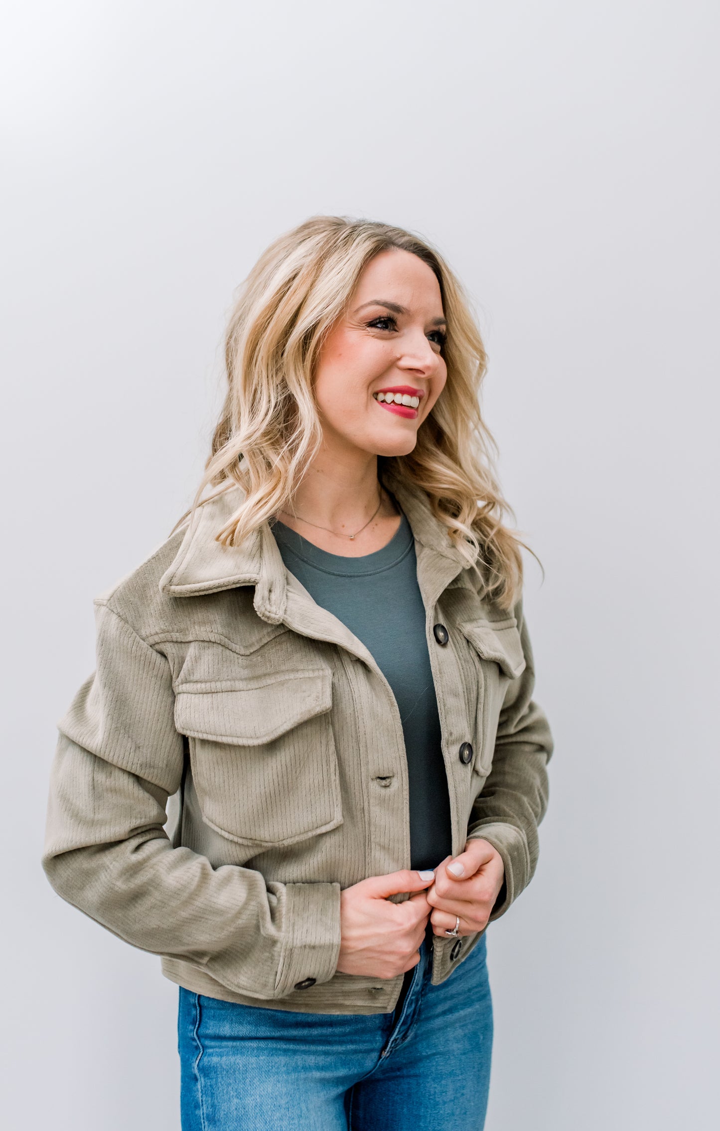 Corduroy Velvet Western Jacket