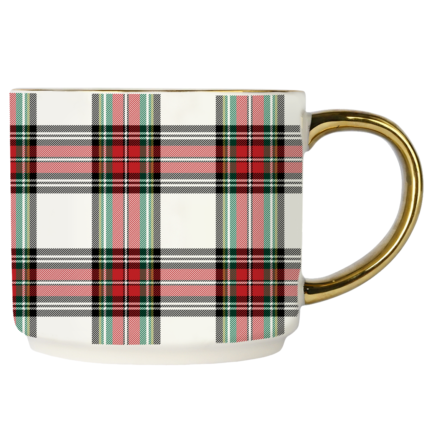 *NEW* White Plaid Coffee Mug - Christmas Decor & Gifts