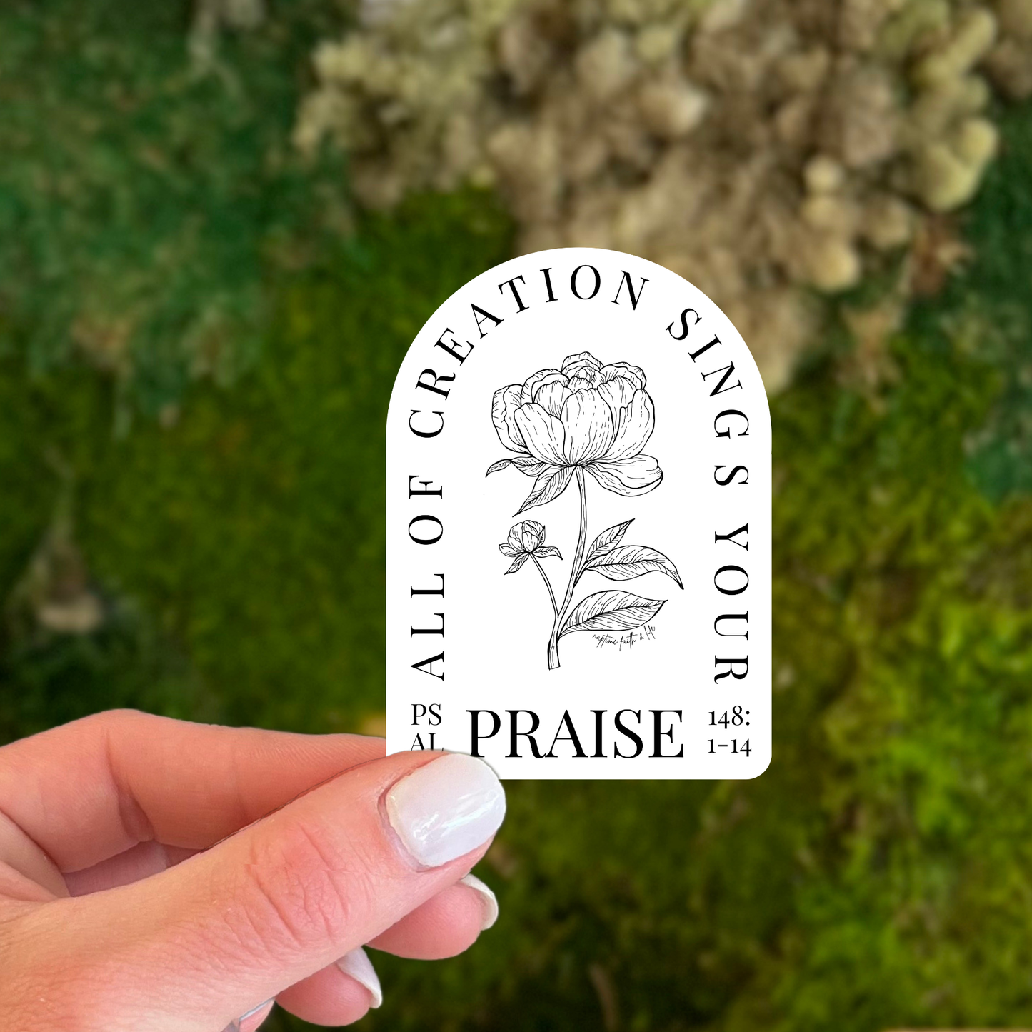 All Creation Psalm Sticker | Christian Stickers | Faith