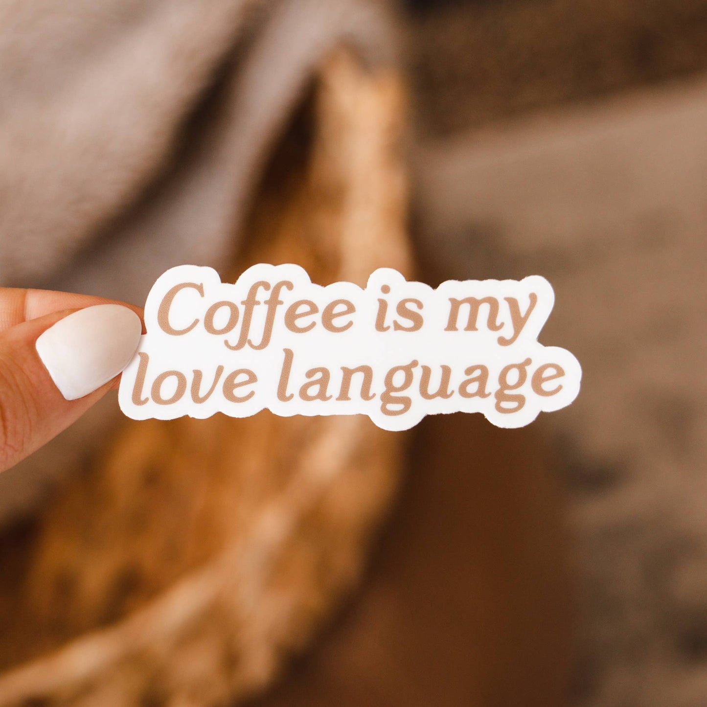 Coffee is My Love Language Sticker